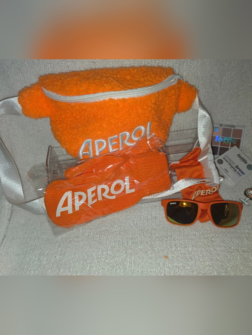Aperol Orange Fanny Pack and Sunglasses Set - Women Accessories